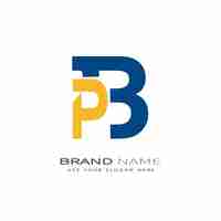 Vector bp183 letter bp logo design