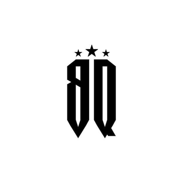 BQ モノグラムロゴ デザイン文字 テキスト名 シンボル モノクロロゴタイプ アルファベット文字 シンプルロゴ