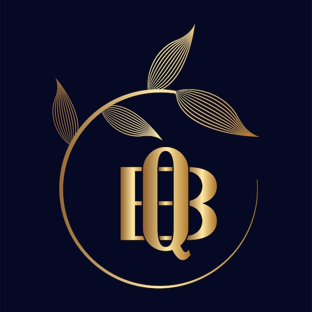 BQ or QB luxury leaf logo