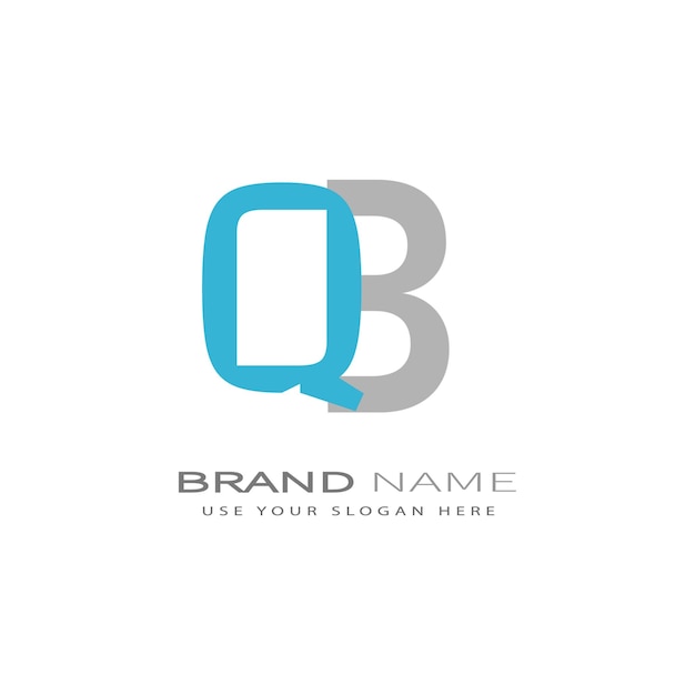 BQ612 letter BQ logo design