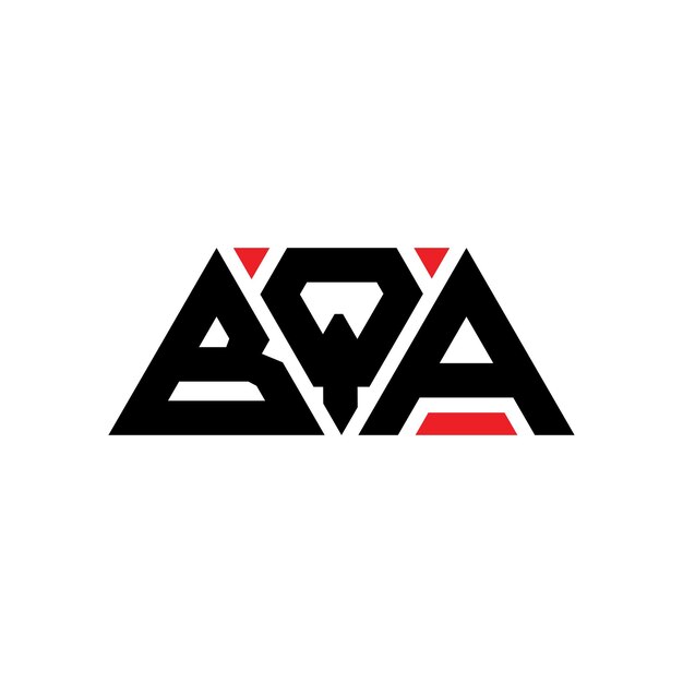 bqa triangle letter logo design with triangle shape bqa triangle logo design monogram bqa triangle vector logo template with red color bqa triangular logo simple elegant and luxurious logo bqa