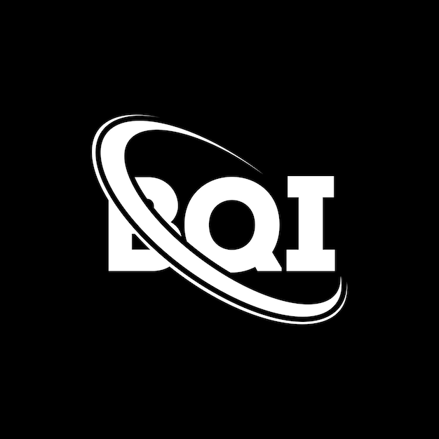 BQI logo BQI brief BQI letter logo ontwerp Initialen BQI logotype gekoppeld aan cirkel en hoofdletters monogram logotype BQI typografie voor technologiebedrijf en vastgoedmerk