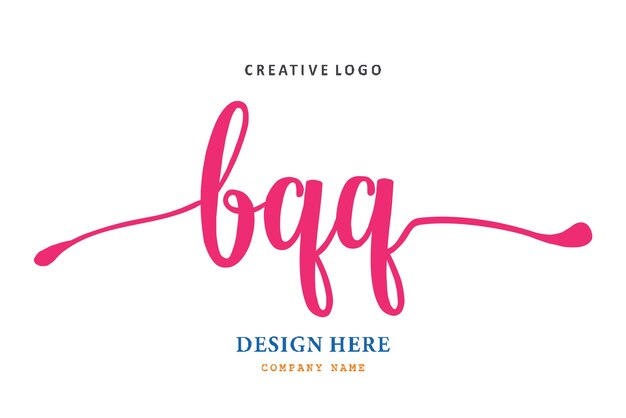 Il logo lettering bqq è semplice, facile da capire e autorevole