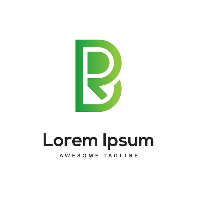 BR Letter 로고 디자인 아이콘 무료 Rahim Stock Designer