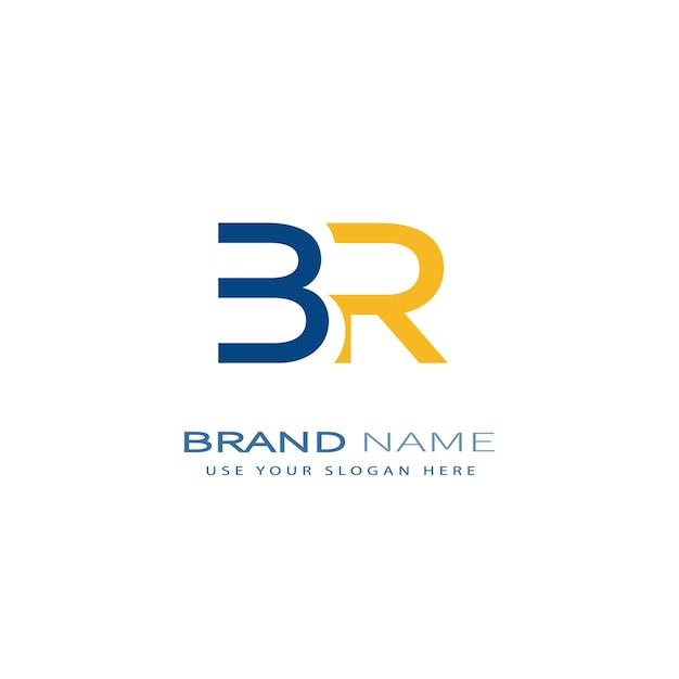 Vector br207 letter br logo design