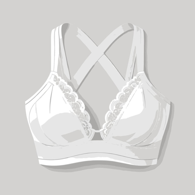 Bra vector on a white background