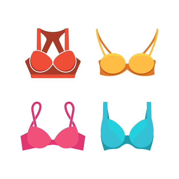 Premium Vector  Bra,women colorful underwear and nightclothes