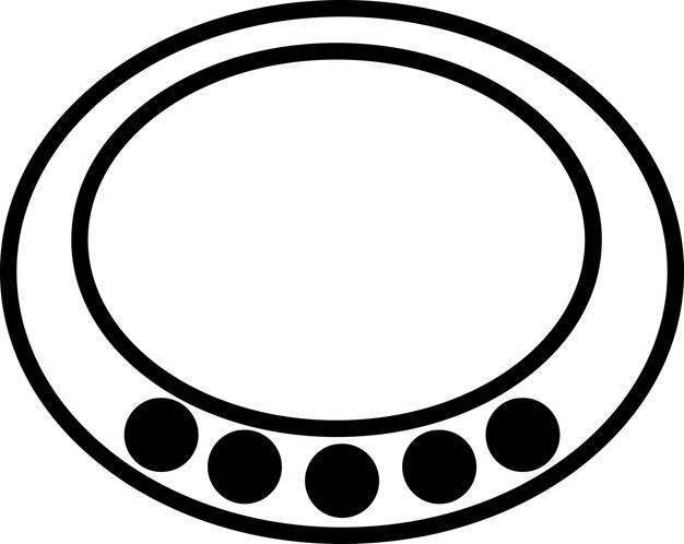 Bracelet glyf en lijnvector illustratie