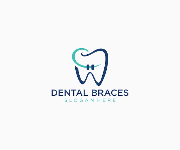 Braces dental logo