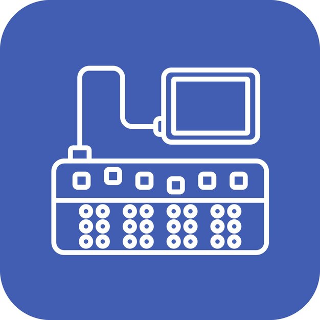 Braille Keyboard icon vector image Can be used for Disability