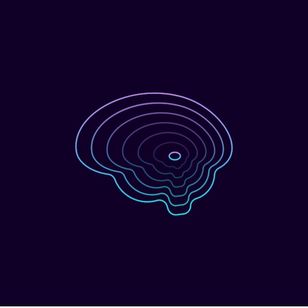 Vector brain artificial intelligence logo design