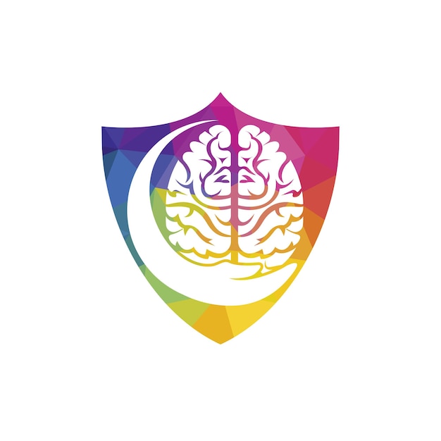 Brain care vector logo design