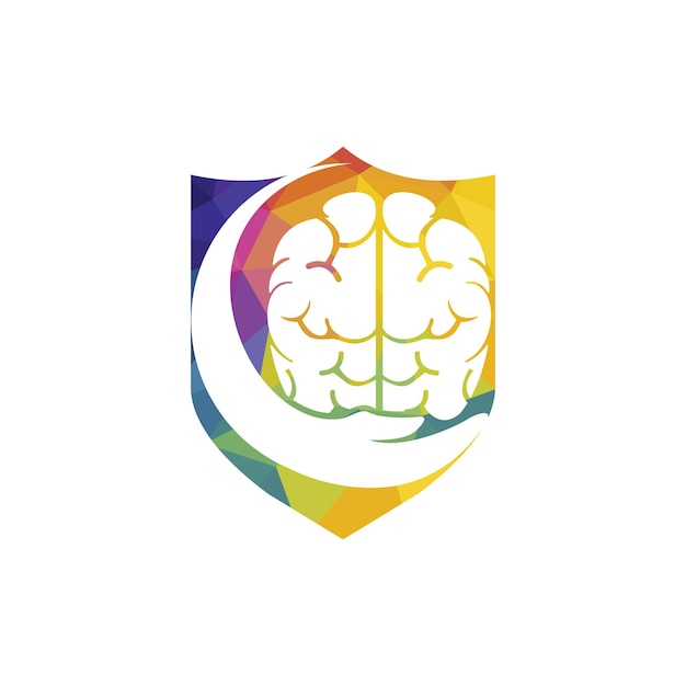 Brain care vector logo design