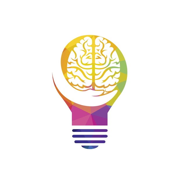 Design del logo vettoriale per la cura del cervello