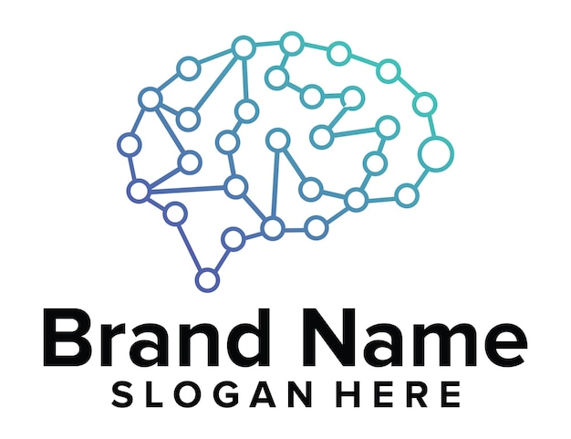 Brain Data Technology Logo Vector