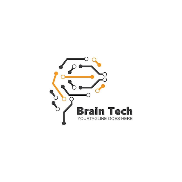 Brain head vector illustration design