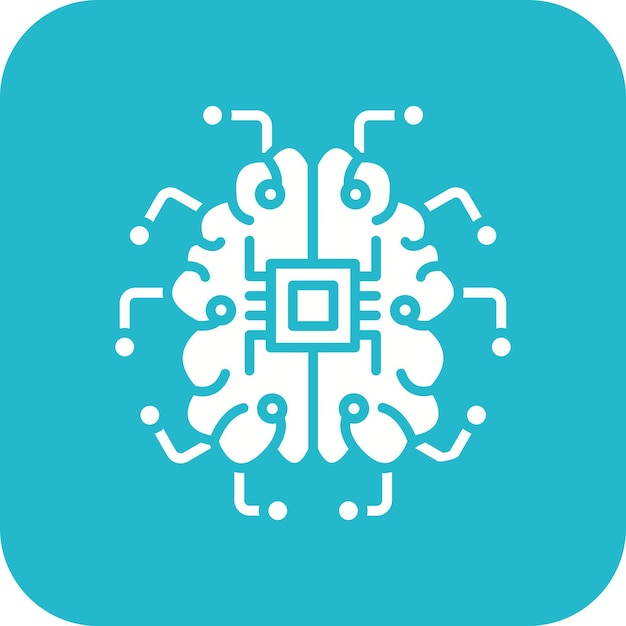 Brain icon vector beeld kan worden gebruikt voor kunstmatige intelligentie