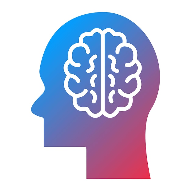 ベクトル 脳のアイコンベクトル画像はメンタルヘルスに使用できます