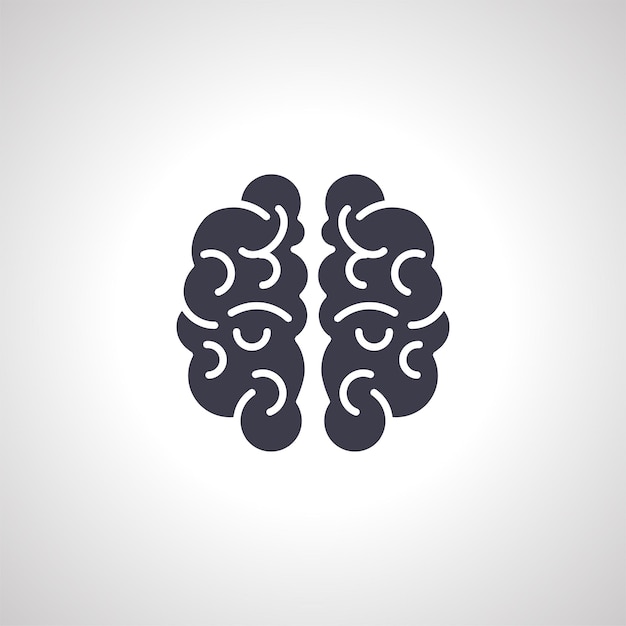 Brain isolated icon brain icon