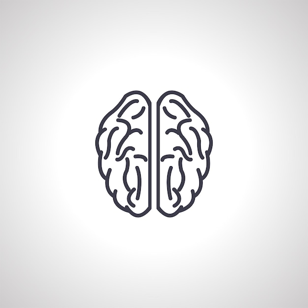 Brain isolated icon brain icon