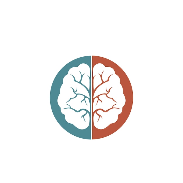 Vector brain logo design template medical and healthcare graphic element