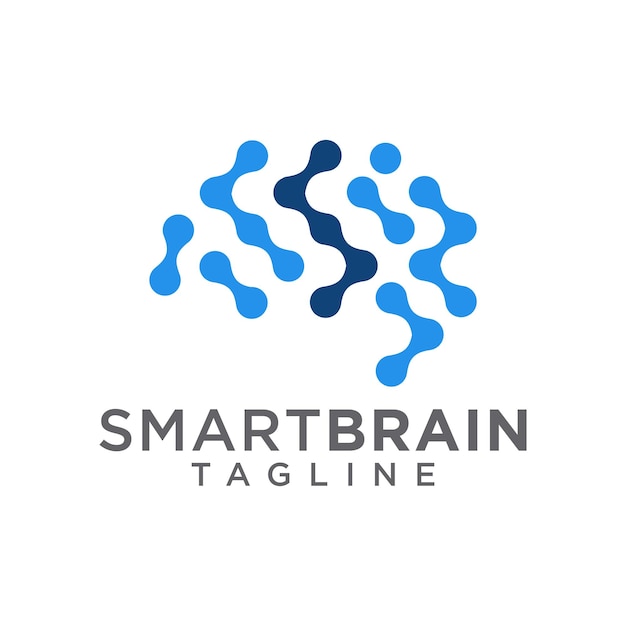 Brain Logo Design Vector Template