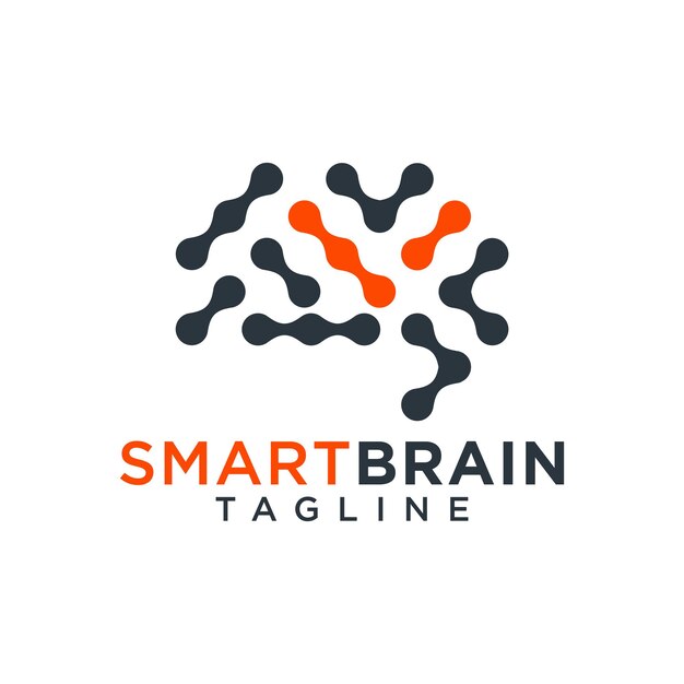 Brain Logo Design Vector Template