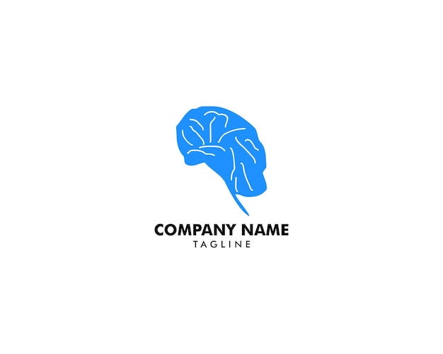 Vector brain logo design vector template
