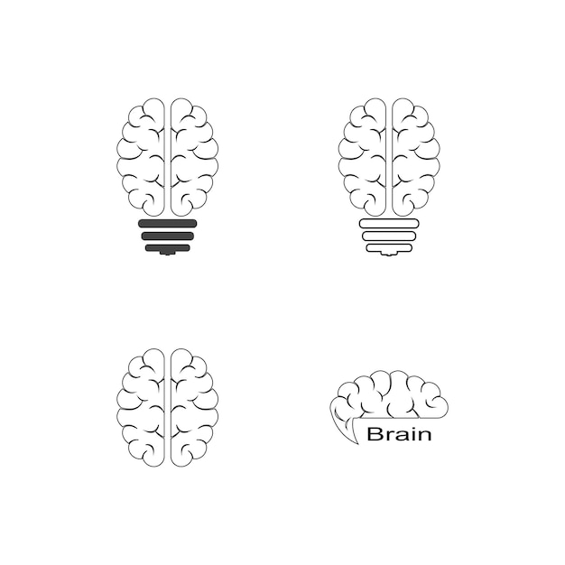 Brain logo template