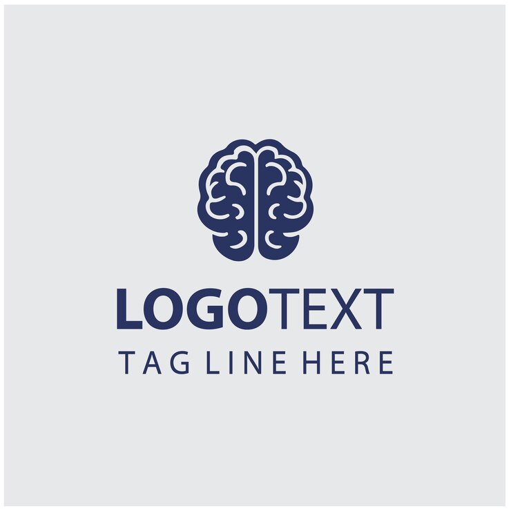 Vector brain logo vector illustrations
