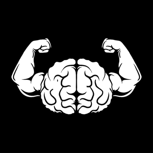 Brain muscle vector art