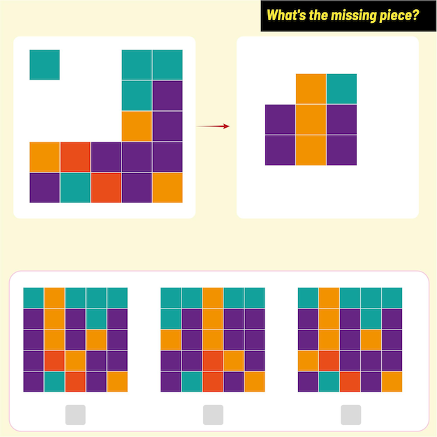 Brain teasers to find the missing piece