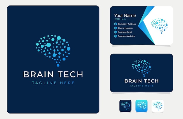 Brain Tech Logo ontwerpsjabloon