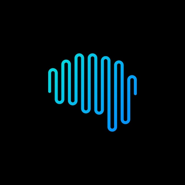 Brain tech slim digitaal idee logo sjabloon vector pictogram
