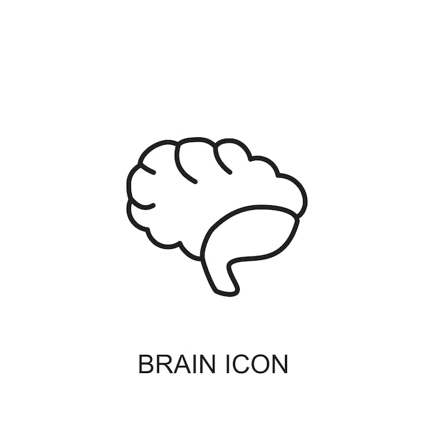 Brain vector icon icon