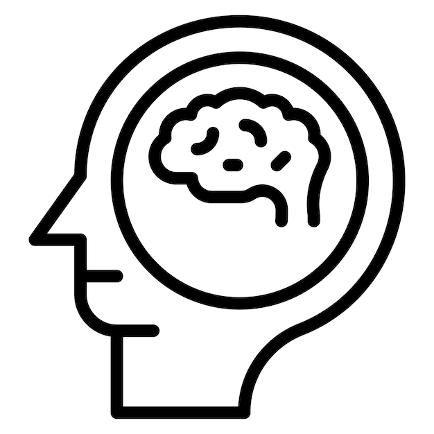 Brain vector icoon illustratie van Mental Health icoon set