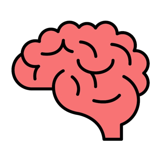 Brain Vector Illustratie Stijl