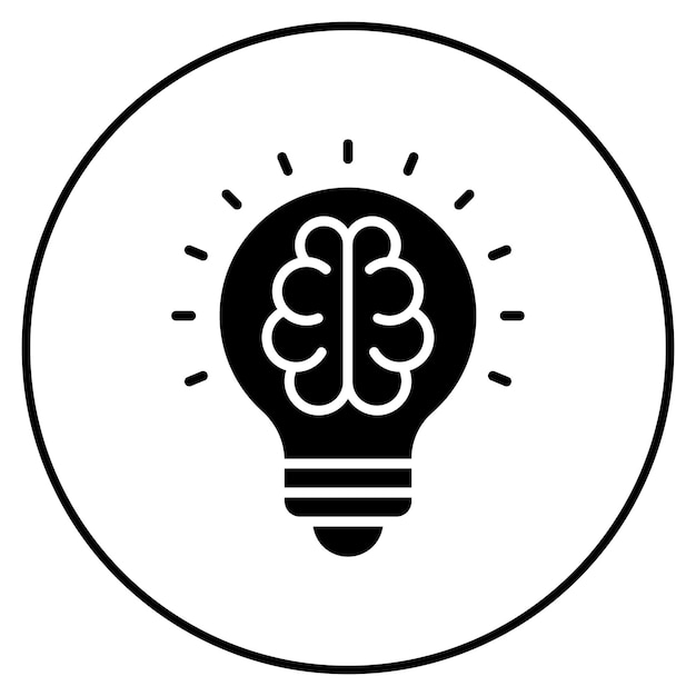 Brainstorm icoon vector afbeelding Kan worden gebruikt voor Office