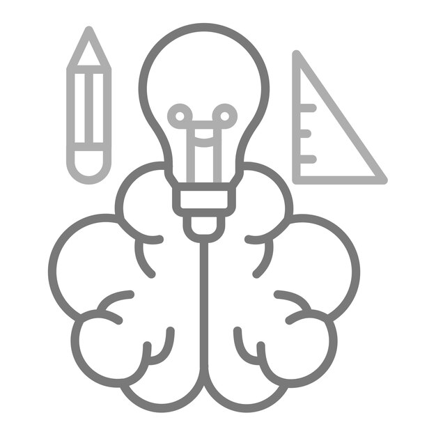 Vector brainstorming icon