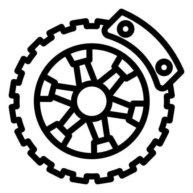 Brake Disc Icon Style