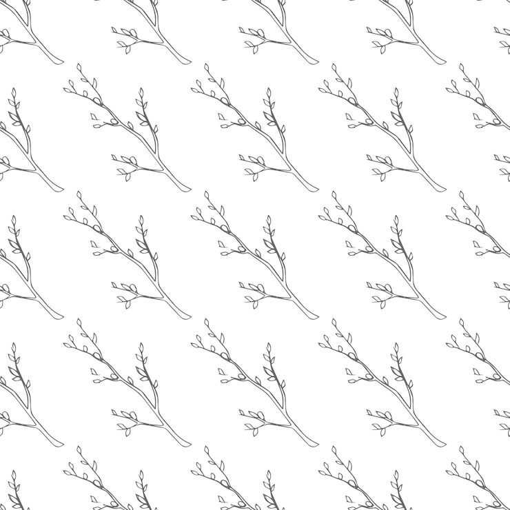 Vector branch seamless vector pattern