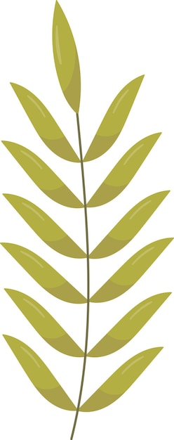 Vector branch with leaves