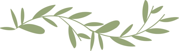 Vector branch with leaves