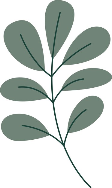 Vector branch with leaves