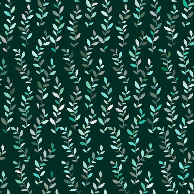 Branches with leaves. Seamless pattern. fabric texture.