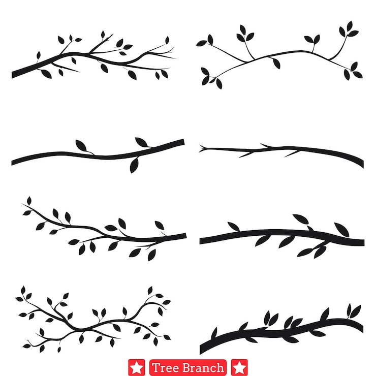 Vector 갈라지는 관점 동적 나무 갈라지는 터 디자인