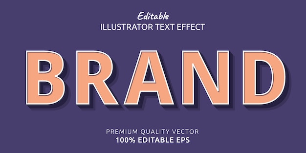 Brand Editable Text Effect