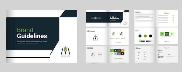 Brand Guideline Brand Guideline design template vector
