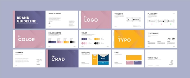 brand guideline presentation template