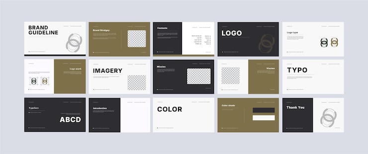 Vector brand guideline template